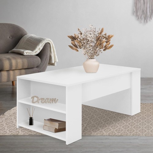 Table basse blanc salon table