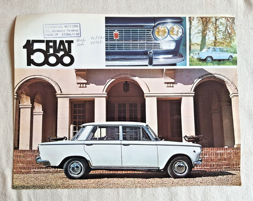 Fiat 1500 publicite brochure - 1500,