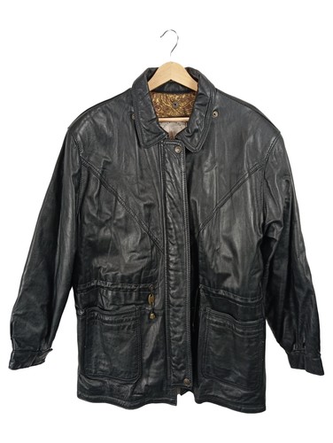Veste cuir homme - veste, noire