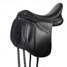 Selle de dressage en cuir de