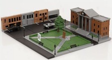 JADA TOYS, NANO Hill Valley Courthouse Scene with 2 Cars - RETO...