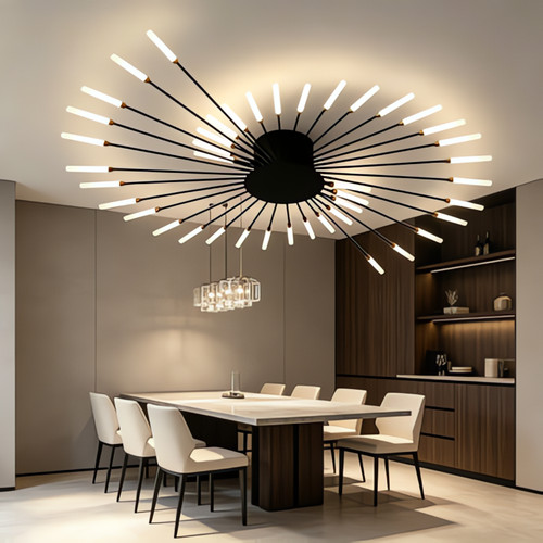 Plafonnier chambre luxueux - chambre,