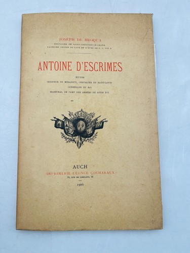 Antoine escrimes écuyer - antoine, d’escrimes/Écuyer