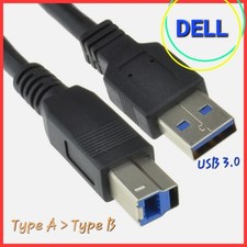 Câble imprimante Disque Dur USB 3.0 Type A vers Type B Scanner DELL - 1,80m