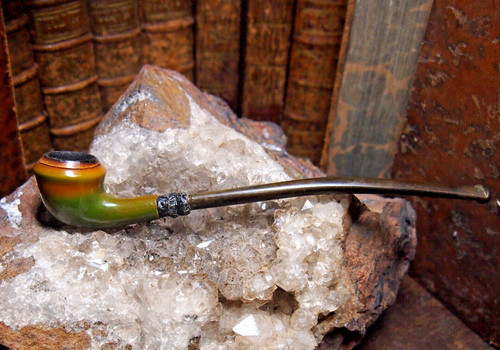 Fine pipe terre cuite - pipe, en