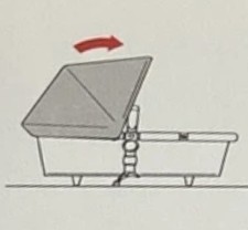 Sun Canopy Bugaboo Frog Cameleon Beige Replacement Part Strong Canvas Fabric