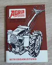 Agria Single Axle 3800 D Operating Instructions
