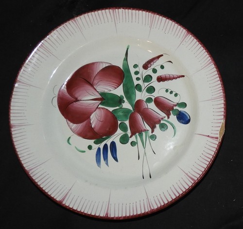 Assiette ancienne faïence - assiette,