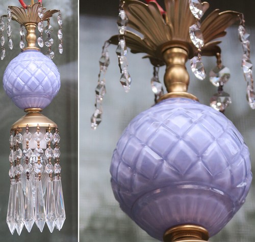 Vintage light purple - , glass
