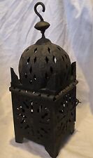 Ancienne Lanterne En Fer Forgé Déco Rétro Vintage 