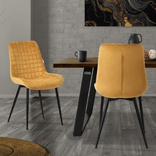 Chaise salle à manger jaune