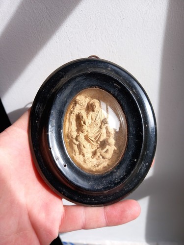 Cadre ovale miniature christ - ovale,