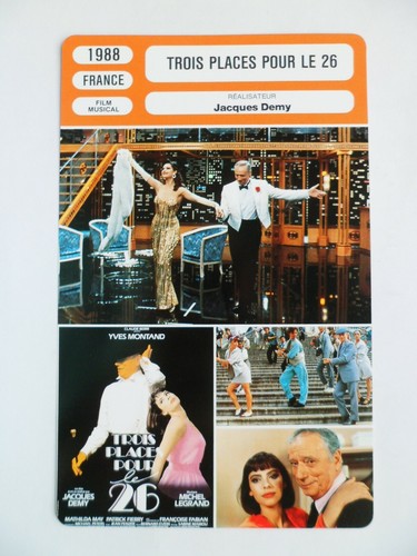 Carte fiche cinema - fiche, trois