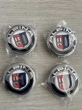 4x Alpina Alloy Wheel Hub Centre Cap Set Of 4 3D Logo Center 68mm NEW & SEALED