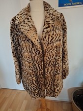 Manteau Veste   Fourrure Léopard Vintage T 42 /44 