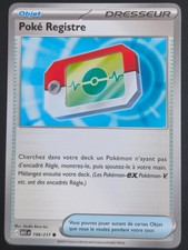 Carte Pokémon Poké Registre
