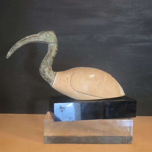 Sculpture ibis oiseau bronze - ,