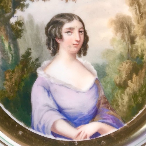 Rare assiette porcelaine - porcelaine, de