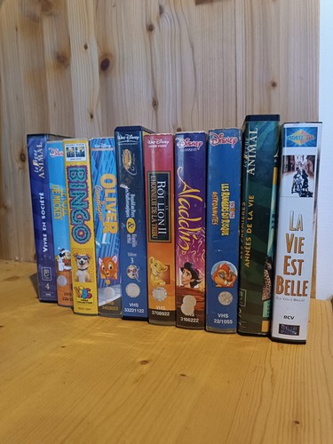 Lot cassettes vidéos vhs - cassettes,