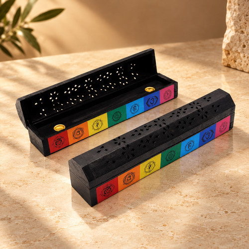 Coffret brûle encens ajouré - coffret,