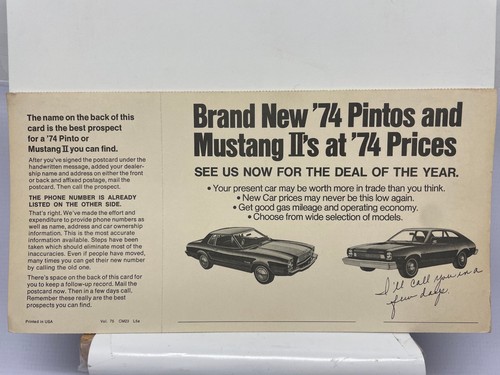 1974 ford pinto mustang - ford,