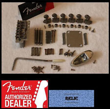 Fender USA RELIC Chrome Stratocaster 2 3/16" Body Hardware Set w/ Tuners Strat