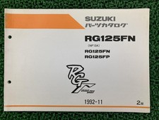 RG125 Gamma Parts List, 2nd Edition, RG125FN FP, NF13A, Suzuki, Genuine Moto...