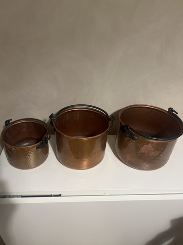 Lot casseroles cuivre - 3,