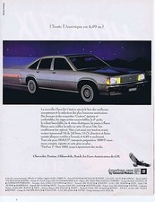 Publicité Advertising 016 1980 Chevrolet Citation automobile