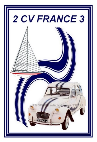 Tableau citroën france 3 - 2, cv