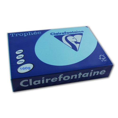 Ramette papier bleu - -,