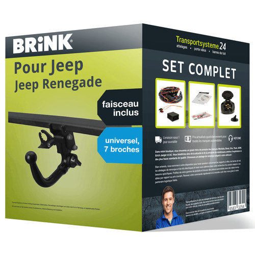Attelage pour jeep renegade - attelage,