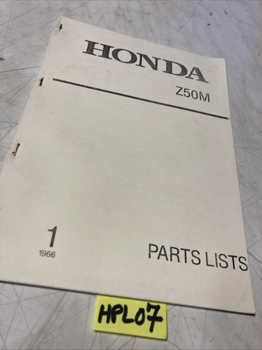 Honda z50m liste catalogue - honda,