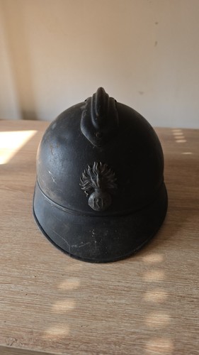 Casque ancien type adrian noir - adrian,