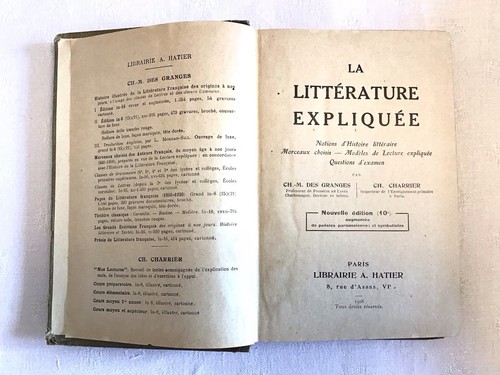 Littérature française des - franÇaise,