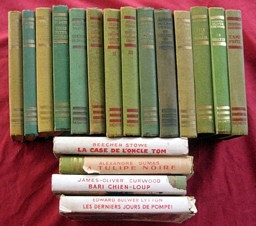 Bibliothèque verte ancienne - bibliothèque,