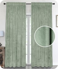 Rideau en velours avec galon