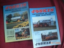 LOT OF 2 ADVERTISING FLYERS JOSKIN SLURRY TONS