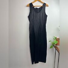 VTG MAXIMA Jackie O Marylin Monroe Slit Satin M Gown Maxi Dress black Cocktail