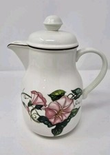 VILLEROY & BOCH Palermo Floral Pattern Lidded Creamer Vitro Porcelaine 6"