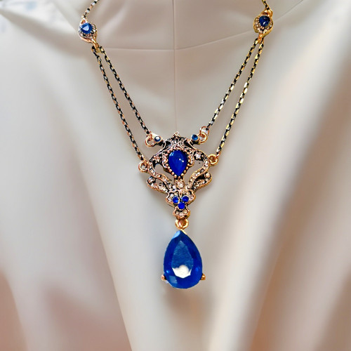 Collier ancien lavalliere neo - lavalliere,