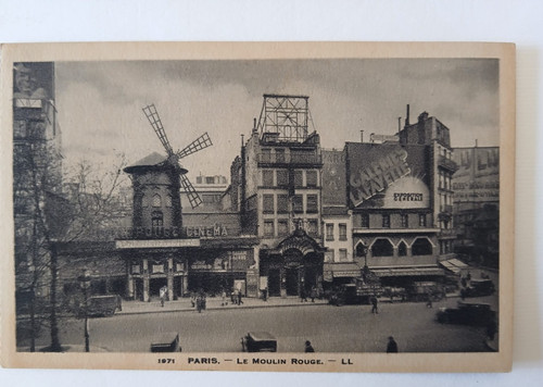 Cartoline paris moulin - le,