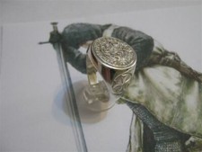 Chevaliers Templiers Bague sceau en Argent 925-produit artisan