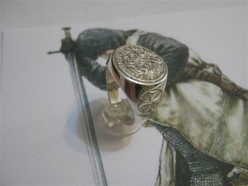 Chevaliers templiers bague - chevaliers,