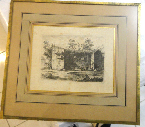 Ancienne eau forte - eau, jean