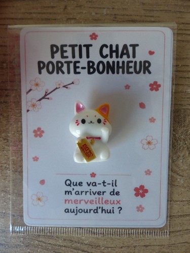 Mini chat porte bonheur - chat, porte‑bonheur