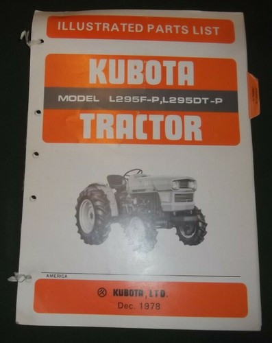 Kubota l295f l295dt manuel - kubota, l295dt-p
