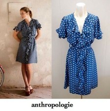 ANTHROPOLOGIE Lil Blue Polka