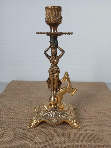 Ancien bougeoir laiton de - ancien,