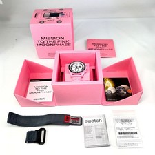 Montre chronographe à quartz OMEGA x Swatch Mission to the Pink Moonphase SO3...